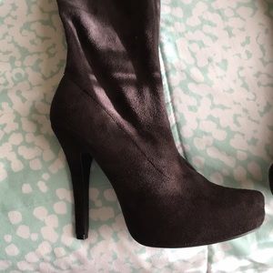 Thigh high heel boots